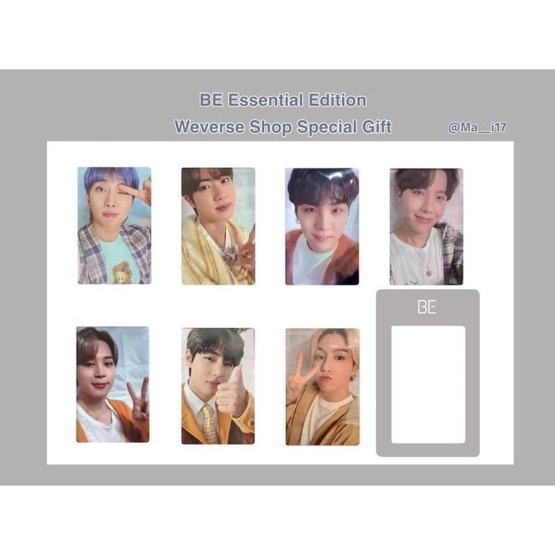 收 防彈少年團bts Be 官網版特典智旻泰亨柾國 蝦皮購物