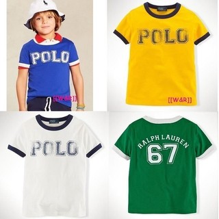 [[W&R]] ((0-24m)) RL Ralph Lauren POLO字樣 滾邊短T恤 12m,18m,24m