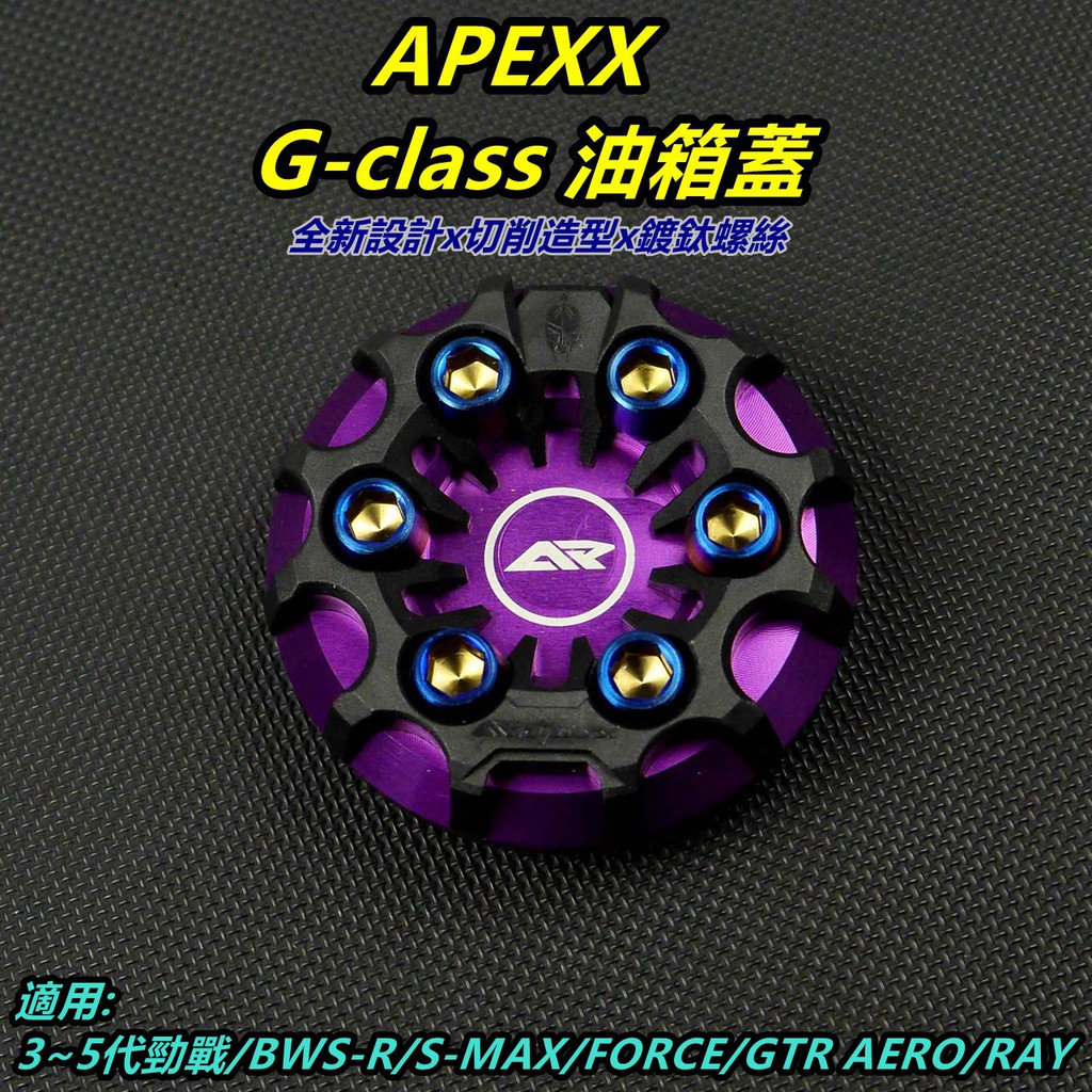 APEXX | 油箱蓋 油箱飾蓋 油桶蓋 勁戰 3-5代 FORCE S-MAX BWSR RAY  紫色