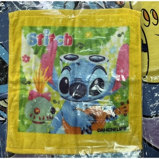 日本 迪士尼 星際寶貝Stitch 史迪奇醜ㄚ頭 小毛巾 毛巾 方巾