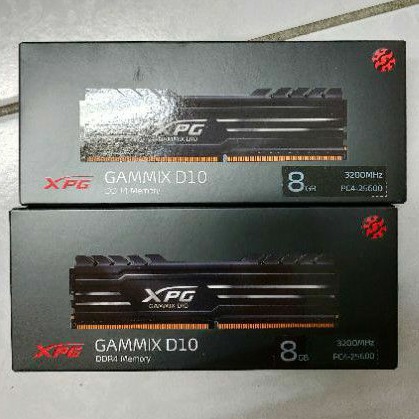 威剛 8GB DDR4-3200/XPG/D10/超頻記憶體/CL16/黑色