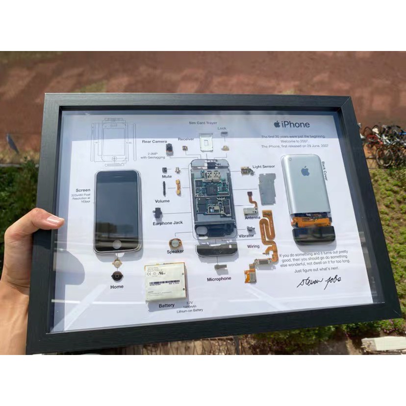 Iphone 真機拆解 標本 分解 擺飾 掛飾 裱框 蝦皮購物