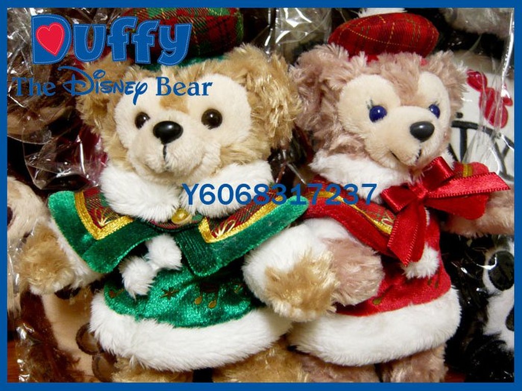 Disney Sea 迪士尼 達菲熊  雪莉玫 Duffy Bear ShellieMay 冬季 耶誕節 聖誕節 吊飾 別針 絨毛 娃娃