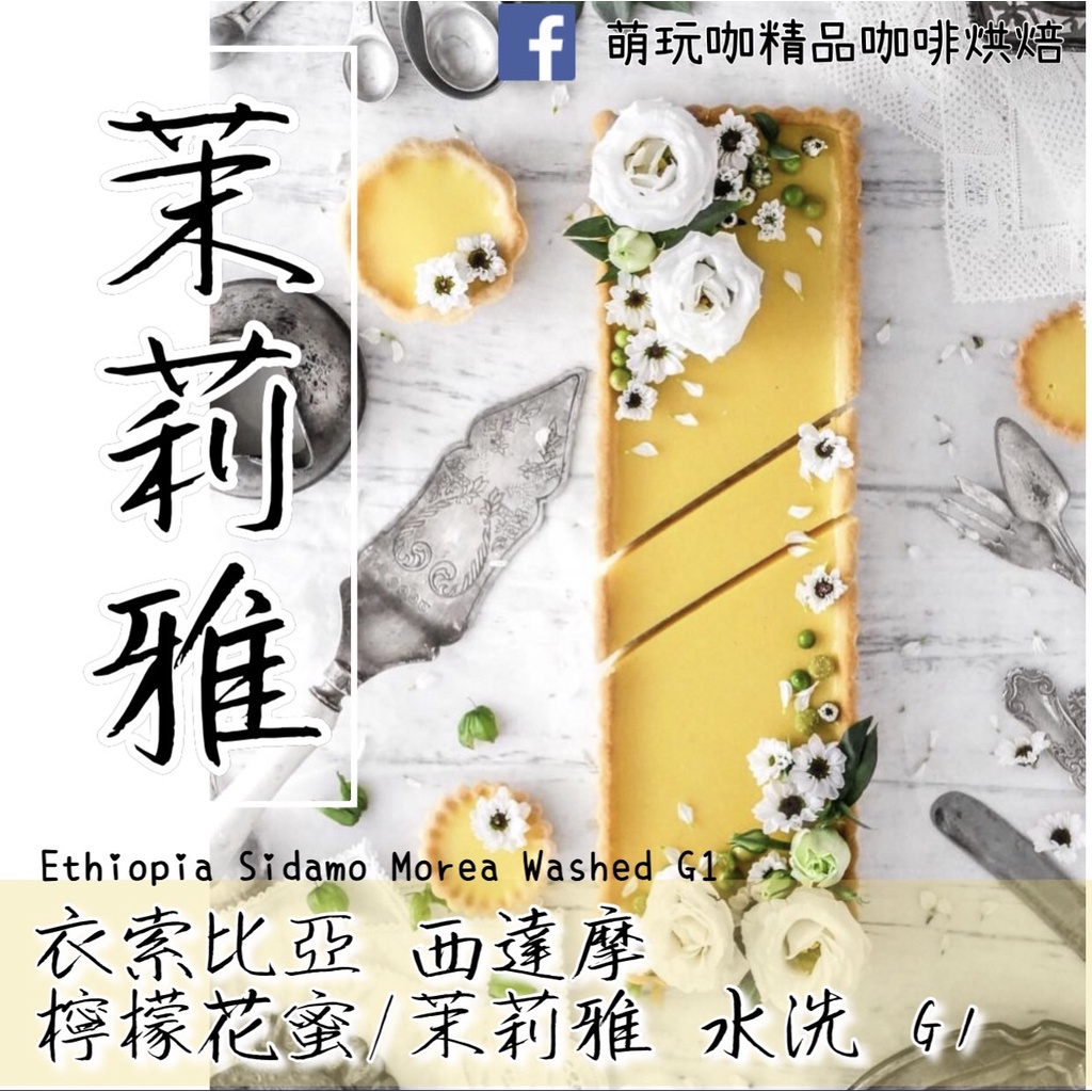 【萌玩咖】衣索比亞 西達摩 檸檬花蜜/茉莉雅 水洗 G1 百分之百 阿拉比卡 熟豆 精品 手沖 咖啡豆 咖啡