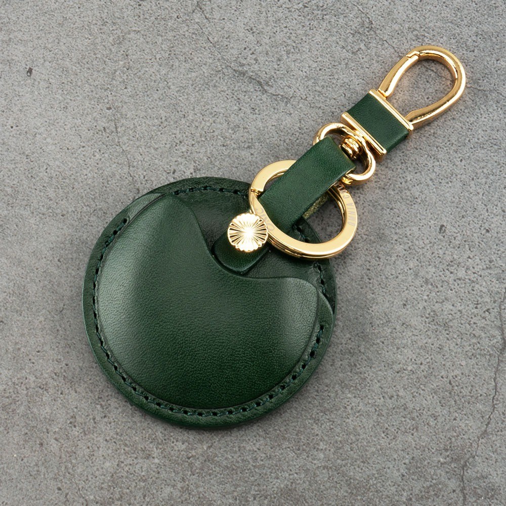 (售完不補）義大利植鞣皮革(綠色）-gogoro鑰匙皮套 gogoro鑰匙套