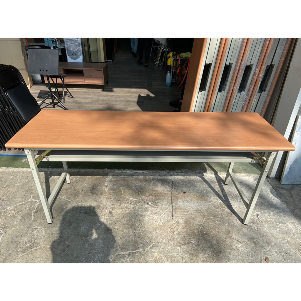 吉田二手傢俱❤木紋 會議桌 折合桌 摺疊桌 長桌 折疊桌 6*2尺桌