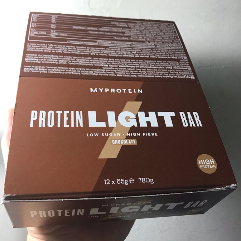 現貨特價 Myprotein light 低卡高纖蛋白棒 12入