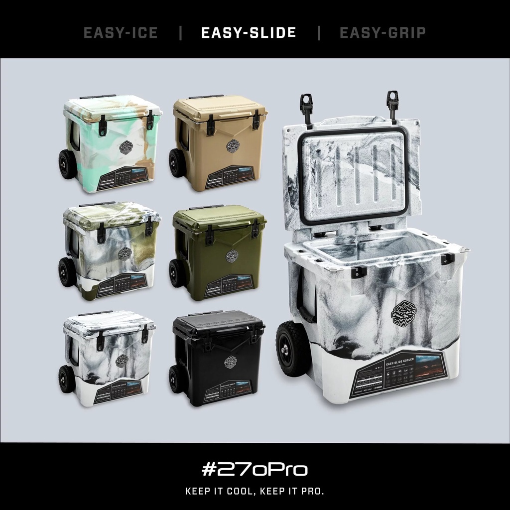 ◄WRGO►#270Pro品牌周邊 #270Pro 風格保冰桶 EASY-SLIDE 45QTP