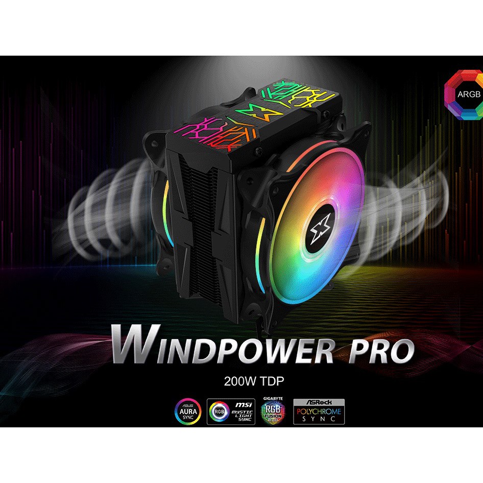 《LuBao》✨快速出貨✨ Xigmatek WINDPOWER PRO 5V ARGB CPU散熱器 六導管 雙風扇