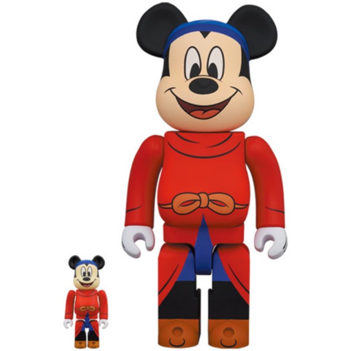 現貨 BE@RBRICK FANTASIA MICKEY 400％ 100% 魔法師米奇 Bearbrick 魔法米奇