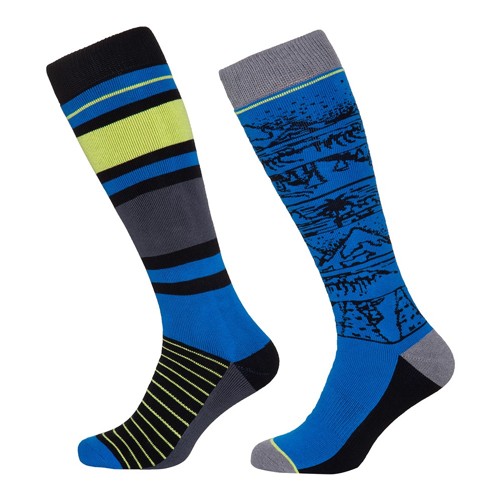 PROTEST 男保暖雪襪(運動藍) ADVENTURER ACTIVE SNOW SOCKS 2 PACK (兩雙入)