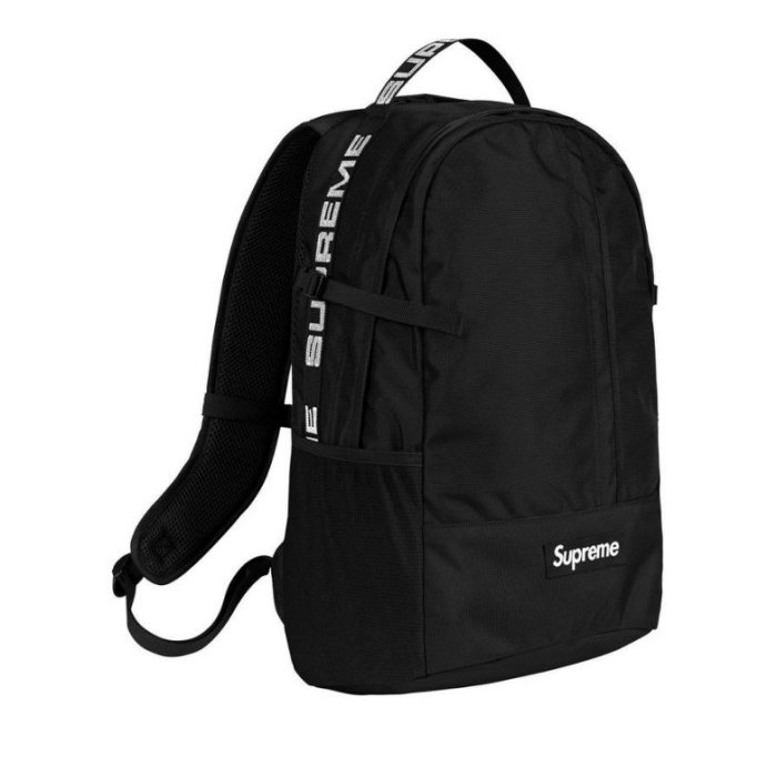 【IMPRESSION】Supreme 18SS 44th Backpack 黑色 字母 登山 運動 後背包