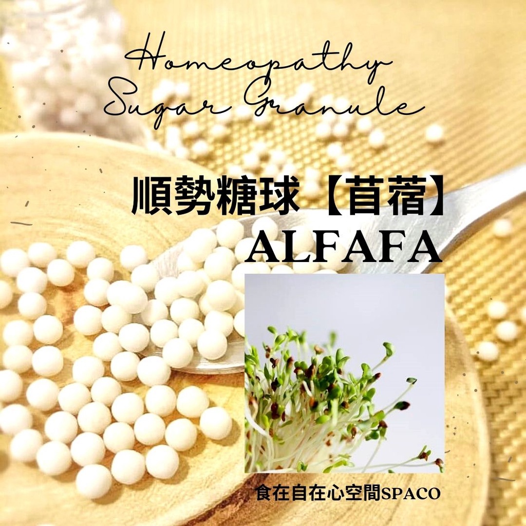 順勢糖球【苜蓿●Alfalfa】Homeopathic Granule（食慾／吸收精華／提升活力能量／睡眠）