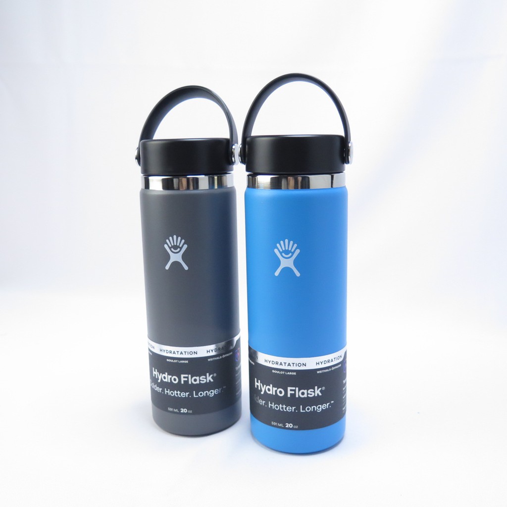 Hydro Flask 寬口真空保溫鋼瓶 20OZ 不鏽鋼 HFW20BTS- 兩色 送水瓶刷