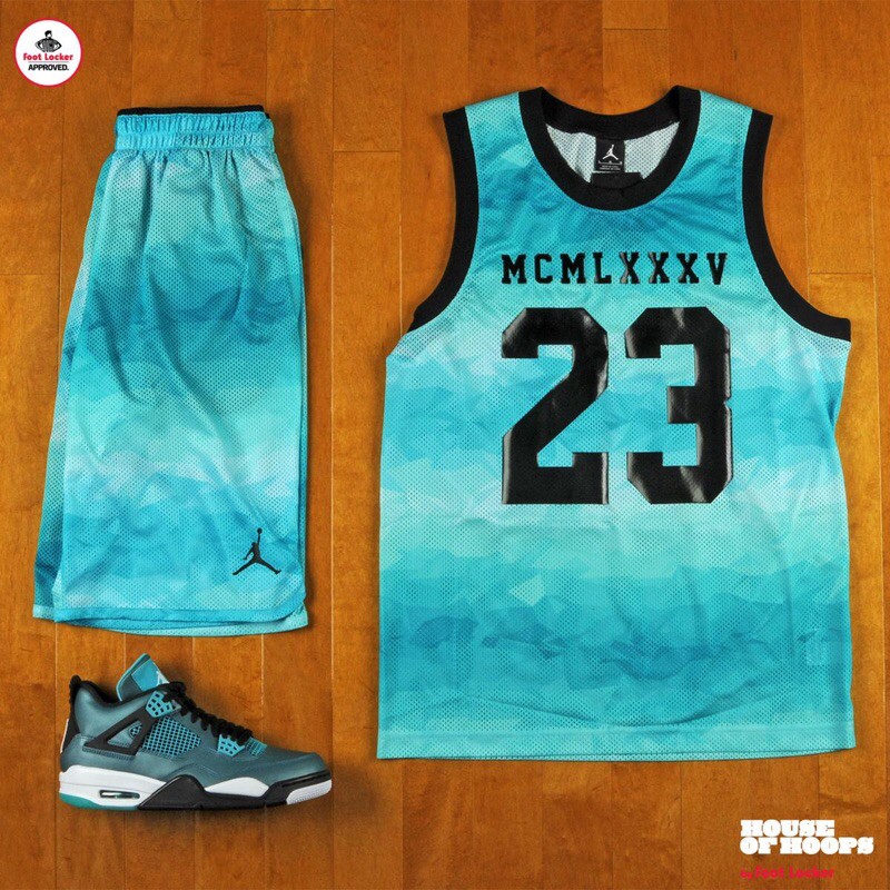 Jordan Brand 球衣 1985 MCMLXXXV 運動背心 湖水藍 練習衣