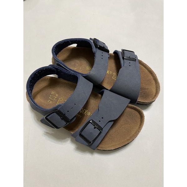 Birkenstock 勃肯 涼鞋 童鞋 正品 18.5cm 深藍