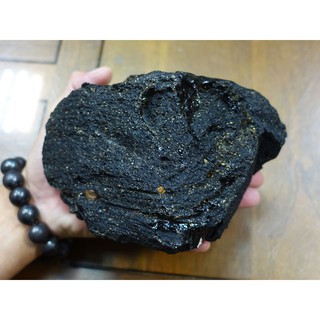 §能量礦石§ 怪物級泰國隕石Tektite黑隕石單體淨重2138公克 孟農型