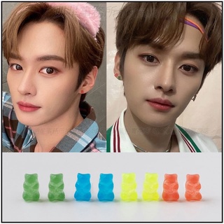 ❌免運❌ 李旻浩同款正韓耳環 ASMAMA SKZ Stray kids Lee Know 李旻浩 同款軟糖小熊韓國耳環