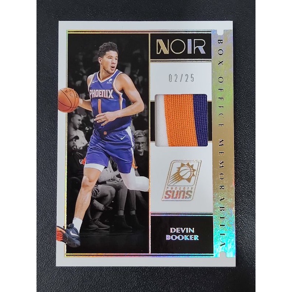 球衣卡 黑國寶 2019-20 Panini Noir Box Office #11 Devin Booker /25