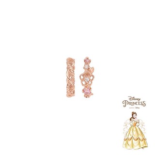 韓國代購Korea_90 shop 人氣飾品LLOYD 迪士尼公主系列聯名款 美女與野獸玫瑰金寶石鑽飾設計項鍊墜飾