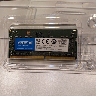 美光Micron DRAM DDR4-2666 SODIMM 1.2V CL19筆電用