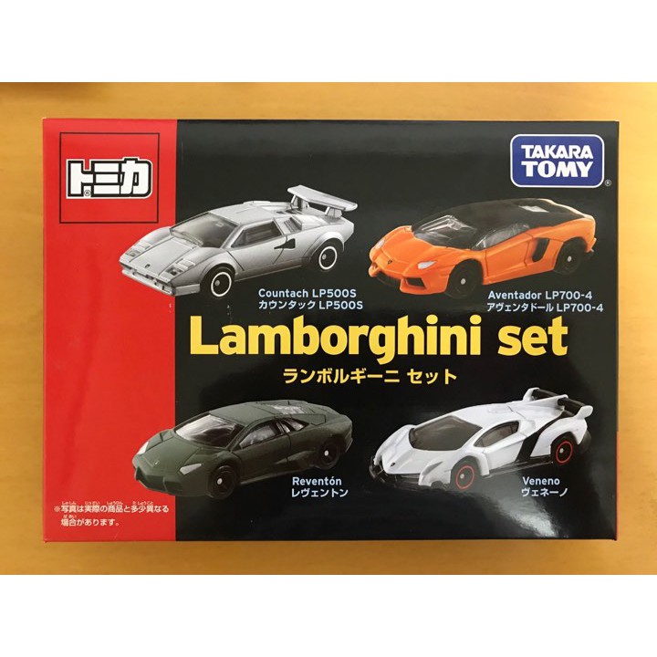 TAKARA TOMY TOMICA 藍寶堅尼 4入車組 Lamborghini set  LP500S/LP700-4