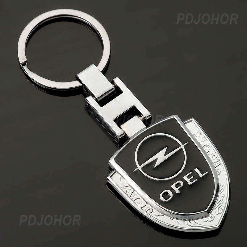 時尚商務H扣鑰匙圈 Opel 金屬車標鑰匙扣 歐寶盾牌汽車鑰匙鏈吊墜 汽車改裝車用鑰匙扣腰釦祥雲鑰匙扣