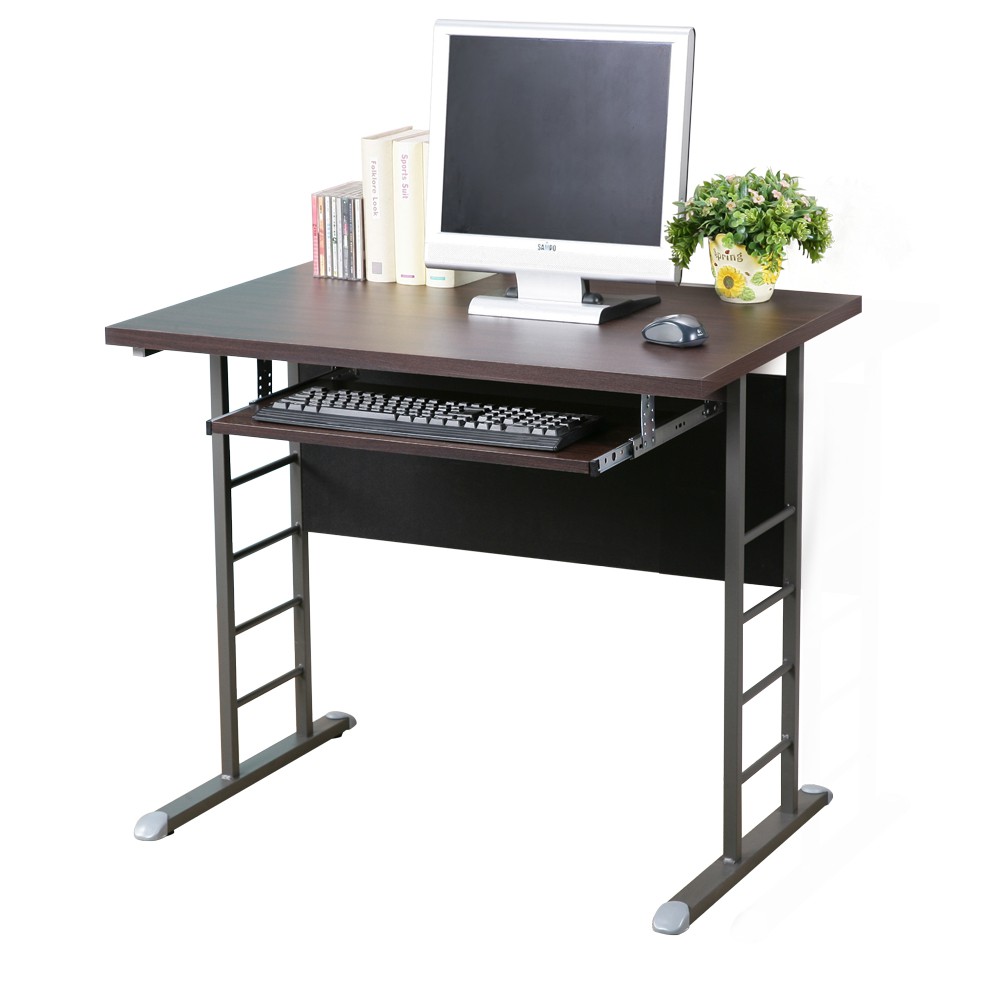 Homelike 馬克80cm辦公桌-加厚桌面(附鍵盤架) 書桌 電腦桌 工作桌