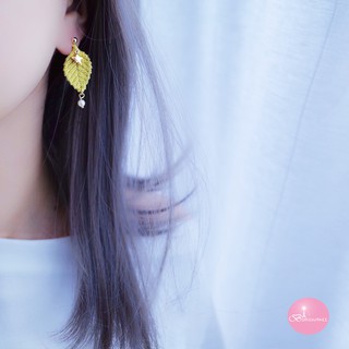 韓國浪漫星葉 925銀針 耳環 夾式 針式 台灣現貨【Bonjouracc】