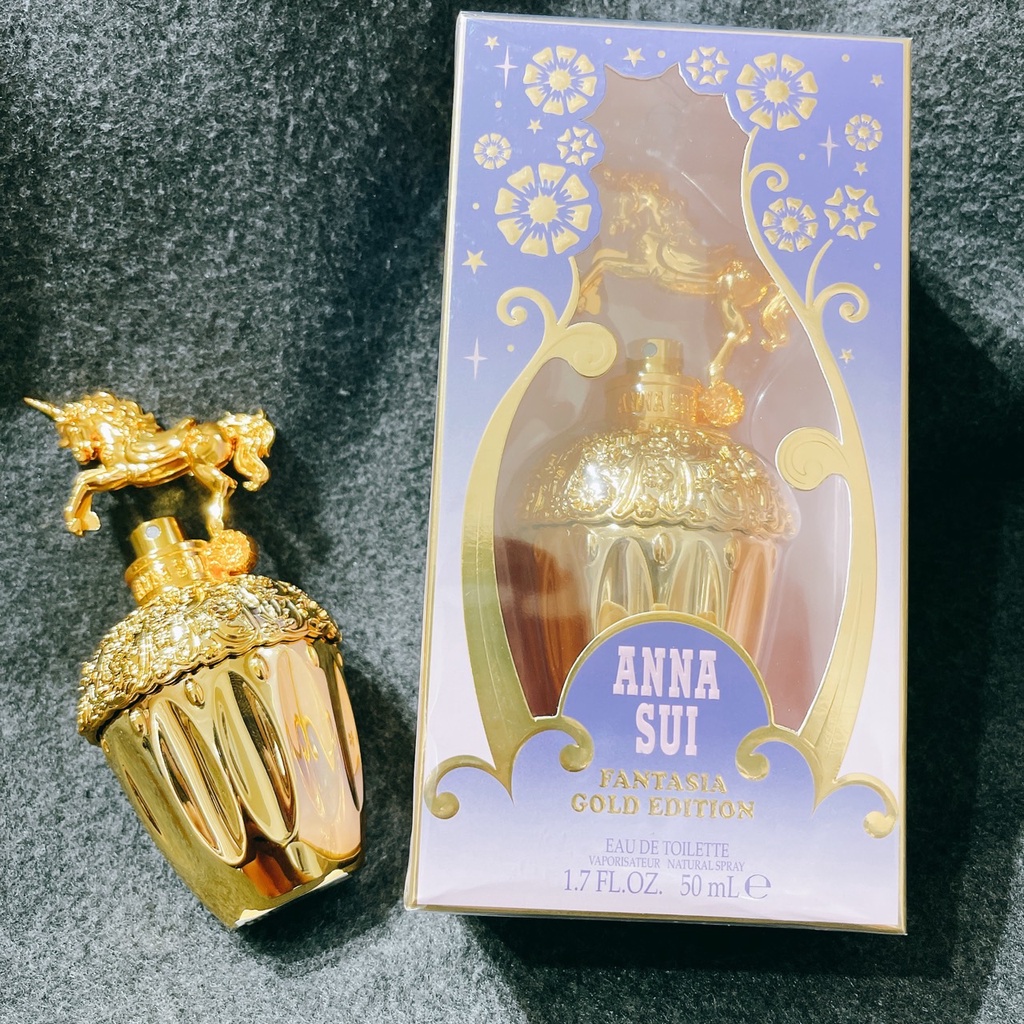 Anna Sui Fantasia GOLD 童話金色獨角獸淡香水 50ML 限定款 正裝