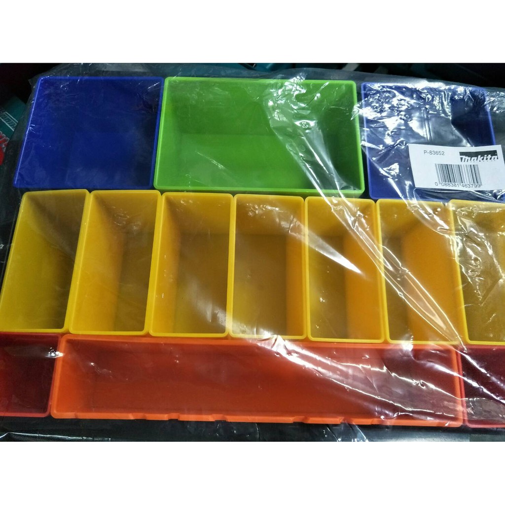 牧田 MAKPAC P-83652 可堆疊系統工具箱彩色格子內襯( 附海棉) 堆疊收納箱零件盒