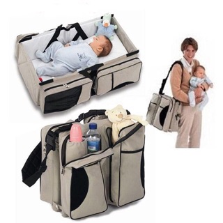 『預購』(限全家萊爾富寄送)可折疊式嬰兒床包 便攜式母嬰包 多功能大容量媽咪包 外出旅行手提床