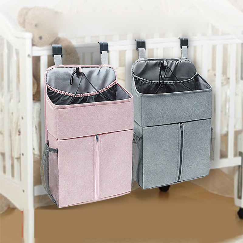哈哈嬰兒床收納袋新生兒嬰兒床尿布收納掛袋嬰兒護理袋新生兒嬰兒床尿布收納袋
