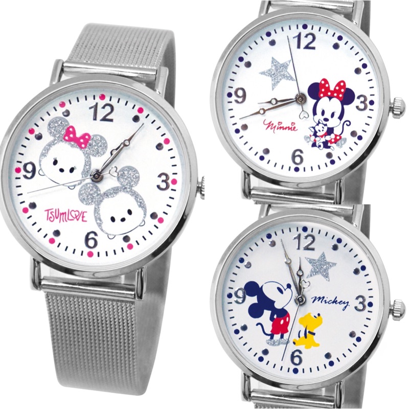 迪士尼 米奇米妮 米蘭錶帶手錶