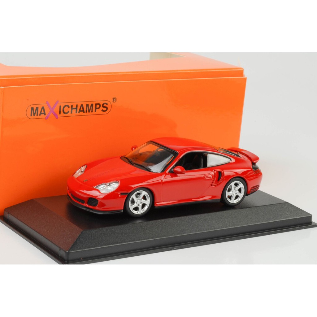 【名車館】Minichamps Porsche 911 Turbo (996) 1999 Red 1/43
