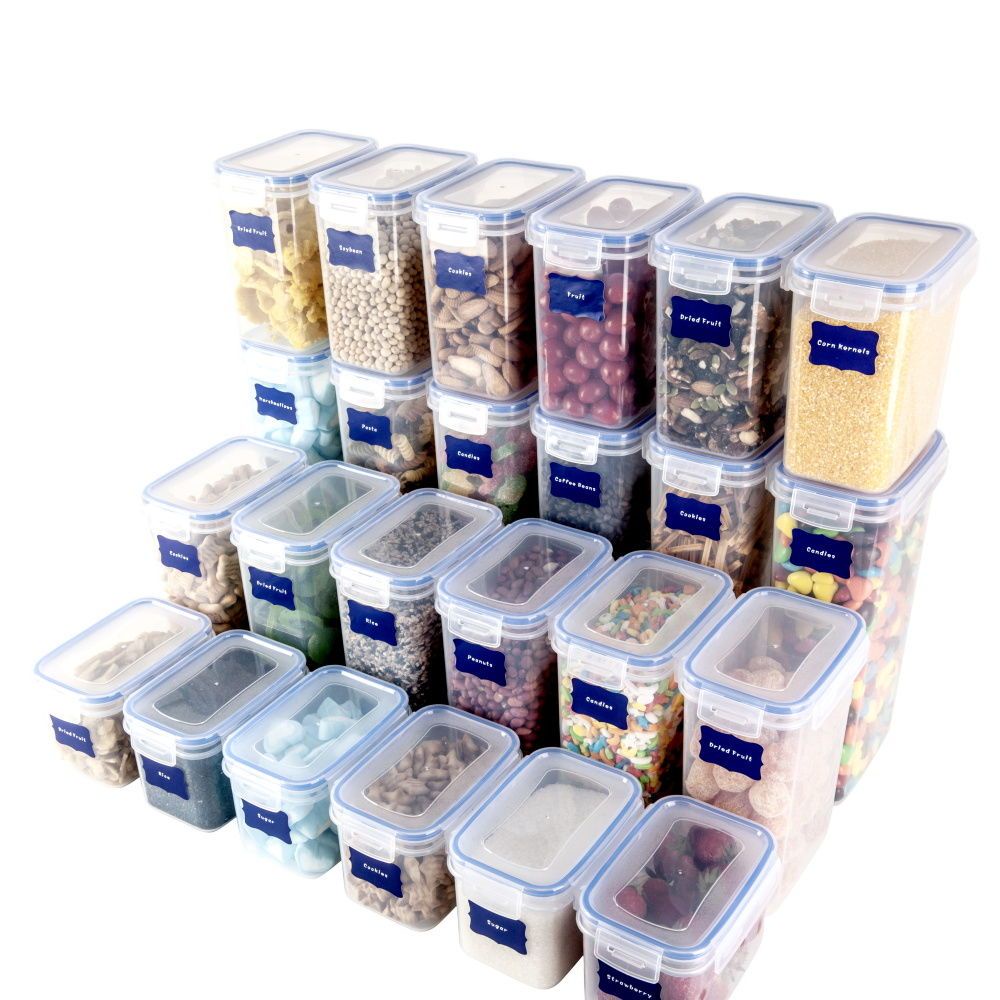 家用儲物餵密封罐塑料食品罐儲存儲物罐收納罐五谷雜糧廚房零食冰箱收納盒