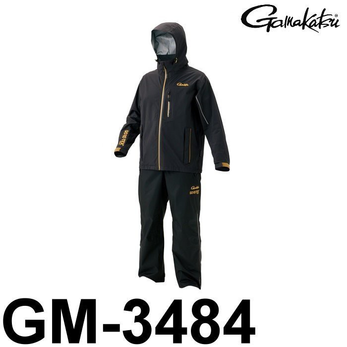 源豐釣具 GAMAKATSU GORE-TEX(R) 狗鐵絲 防水透濕釣魚套裝 M號 雨衣 防水套裝 GM-3484