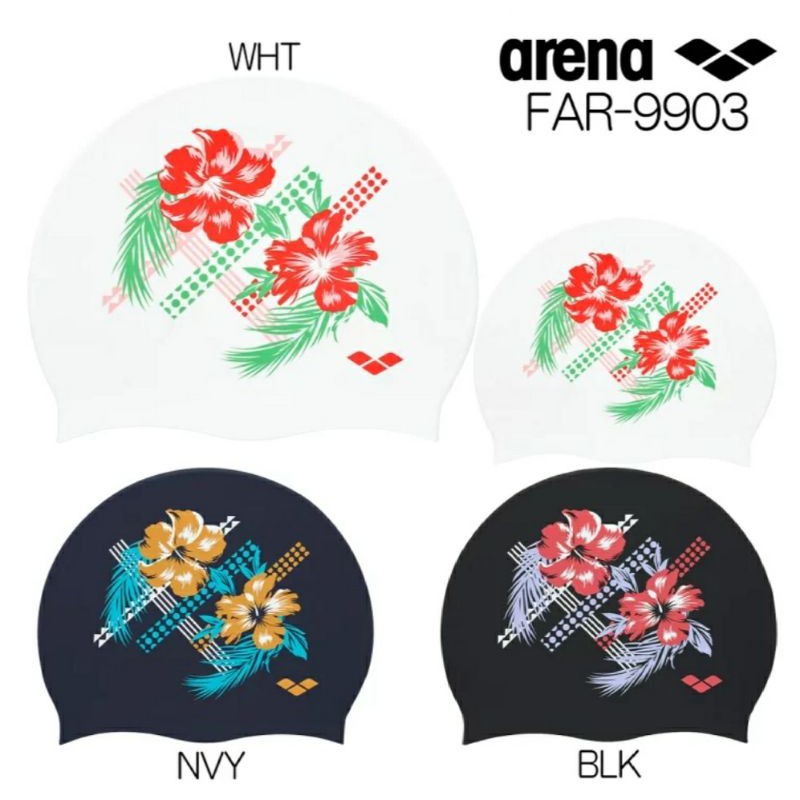 現貨arena日本購入（韓國製）防水矽膠泳帽FAR-9903