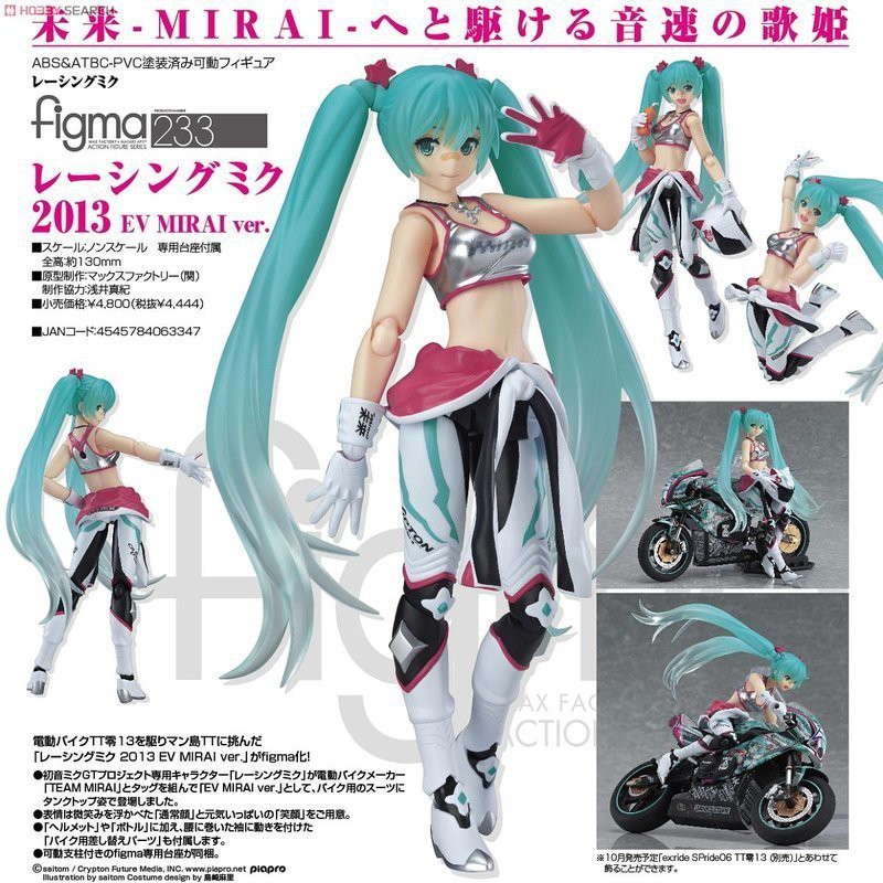 代理版 二手 FIGMA 233 賽車初音 2013 EV MIRAI