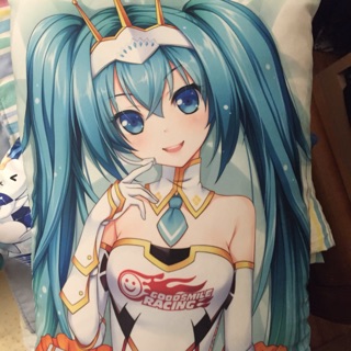 賽車初音長型抱枕