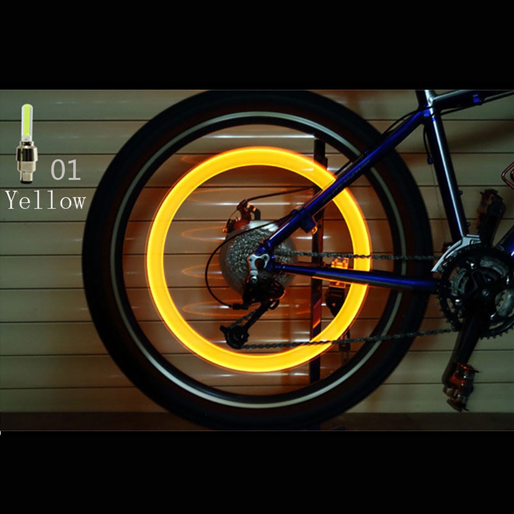 霓虹LED閃光燈 自行車汽車輪胎輪胎閥門密封蓋 輪胎燈腳踏車
