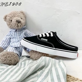 1906-免運 Vans Authentic Mule 黑色半拖 懶人鞋 男女同款 VN0A54F76BT