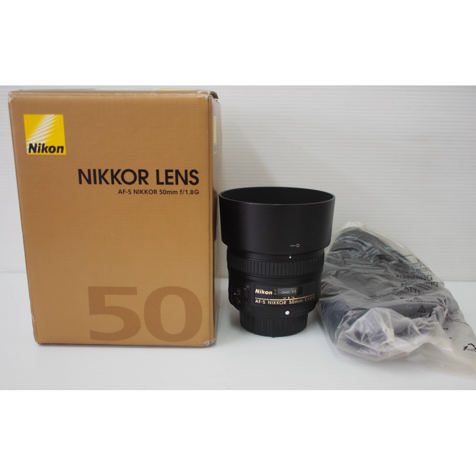 [崴勝3C][加送保護鏡] 盒裝公司貨 Nikon AF-S 50mm f1.8 G 二手 單眼鏡頭