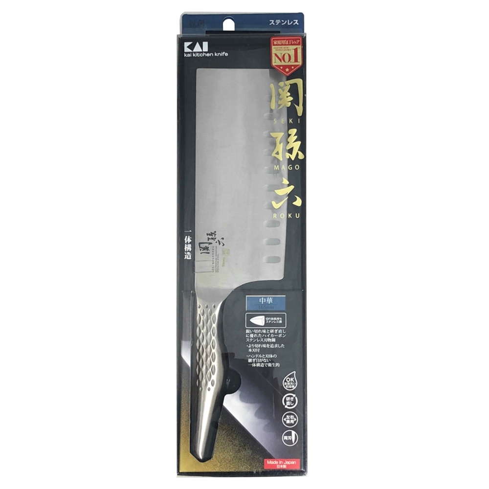 【KAIJIRUSHI】日本製關孫六匠創系列165mm中華菜刀(AB-5165)