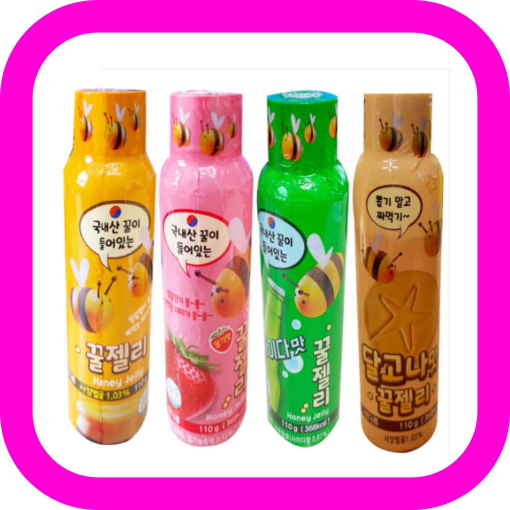 韓國軟糖 蜂蜜果凍 4 種口味原味 / 草莓 / 雪碧 / Dalgona / ASMR / TikTok 果凍