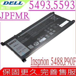 DELL Inspiron 14 5488,5493,5593,P90F 電池適用戴爾JPFMR,7MTOR