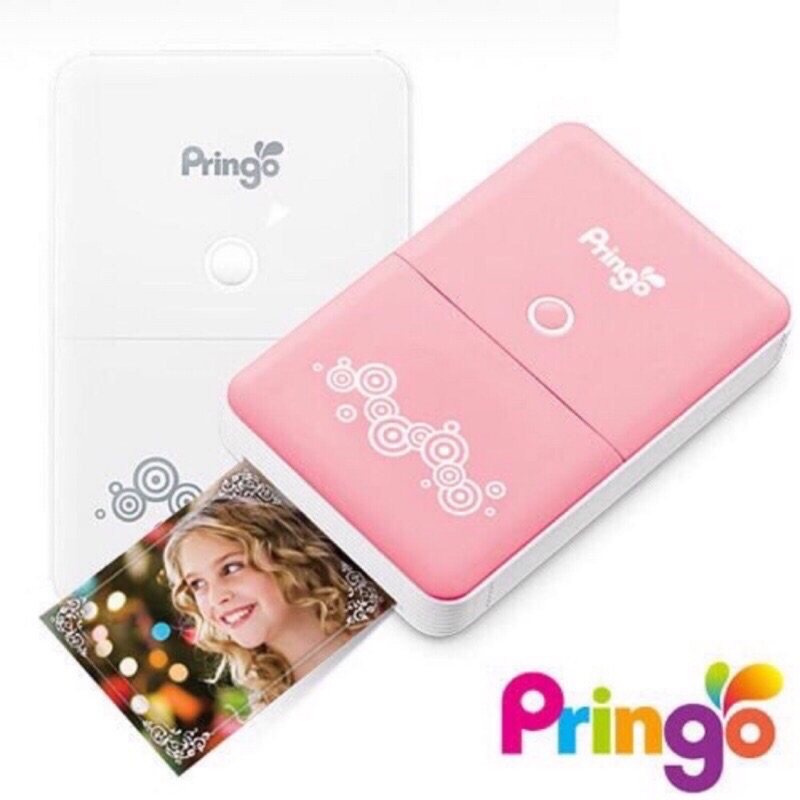 【Pringo】 無線隨身印相機(白)  豪華組合包 (內含電池變壓器 白色皮套 透明保護殼 相片紙 送色帶)