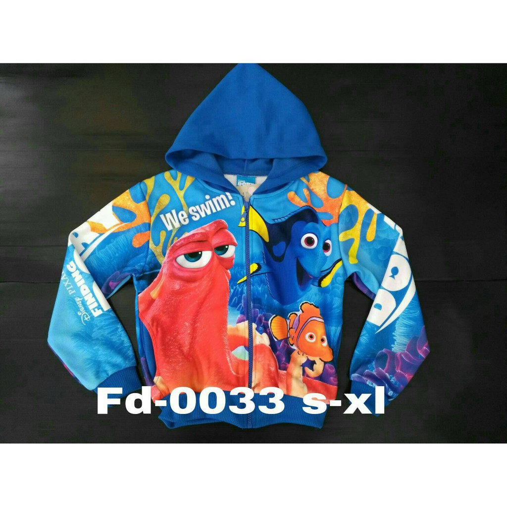 【YJ小舖】FD-0033 Disney 迪士尼 正版 NEMO  小丑魚 外套  夾克 男童 女童 童裝 雷射標