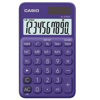 【奇異SHOPS】CASIO 時尚甜美 葡萄紫馬卡龍計算機 10位數 利潤率計算 稅金計算 SL-310UC PL