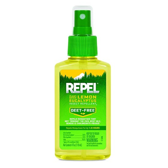 REPEL 防蚊噴劑 不含DEET (4-Ounce大容量)